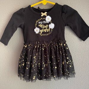 Baby Starters Black and Gold Baby Outfit